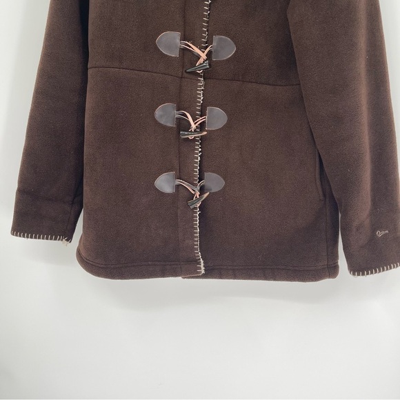 Outback Trading Company Jacket Coat Size Large Brown Duffle Closure Sherpa Lined - Picture 6 of 12